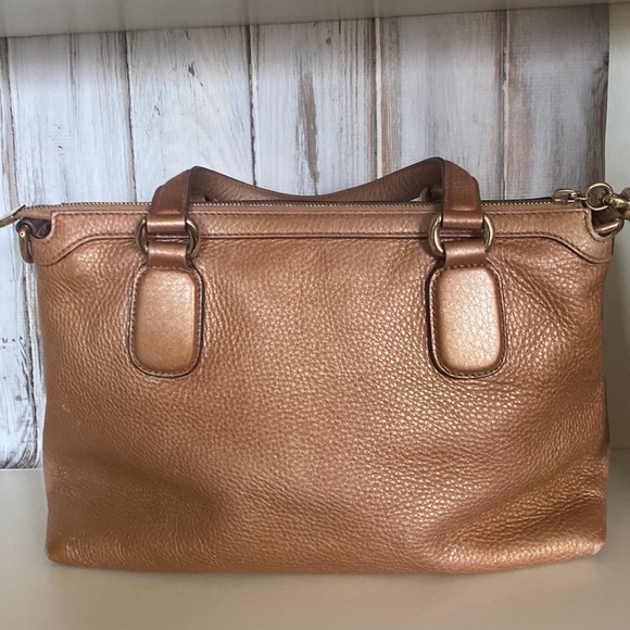 Authentic Gucci soho two way bag satchel crossbody Japan exclusive rose gold. - Picture 4 of 16